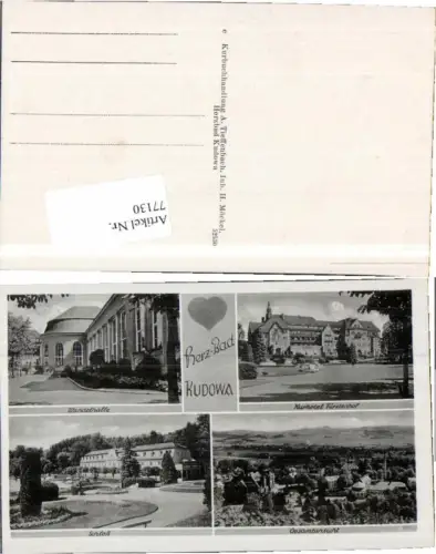 77130,Bad Kudowa Fürstenhof Mehrbild 1940