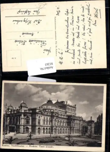 81263,Krakau Stadttheater Krakow Teatr miejski