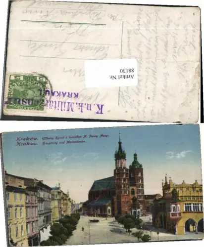 88130,Krakau Krakow Hauptring Kirche Zensur