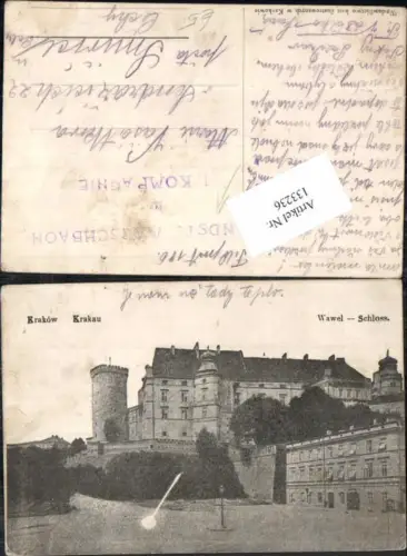 133236,Krakow Krakau Wawel 1910 Feldpost Landsturm Marschbaon