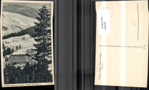 168442,Krynica Sanatorium Lwigrod widok z Gory Parkowej Winteransicht Krynica-Zdroj