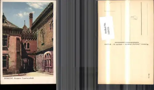 168456,Krakow Krakau Muzeum Czartoryskich Museum Gebäude