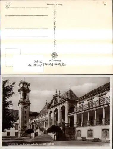 76197,Coimbra Universidade Via Latina