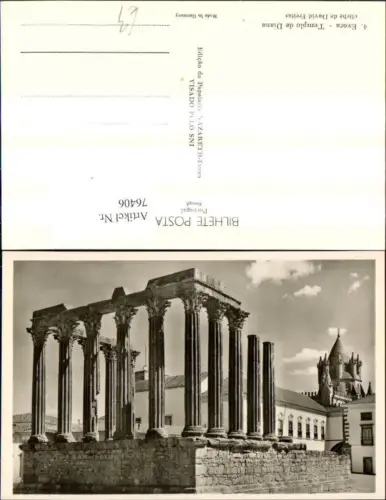 76406,Evora Templo de Diana Tempel