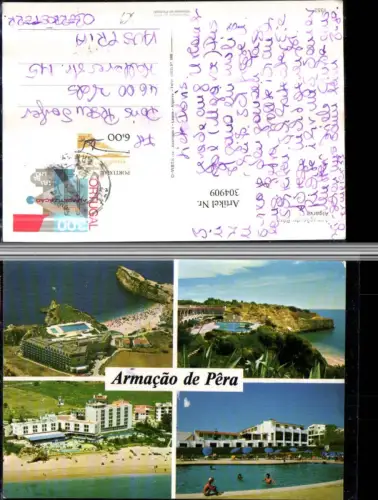 304909,Armacao de Pera Hotelgebäude Hotels Schwimmbad Pool Strand Mehrbildkarte