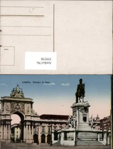 359330,Lisboa Lissabon Terreiro do Paco Denkmal Tor Bogen