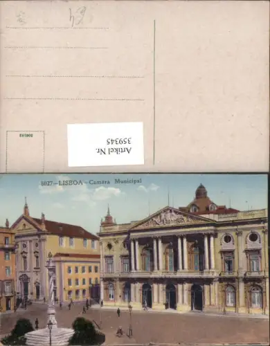 359345,Lisboa Lissabon Camara Municipal Gemeindekammer Gebäude