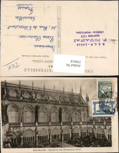 378918,Portugal Batalha Galeria do Claustro Rial Kloster