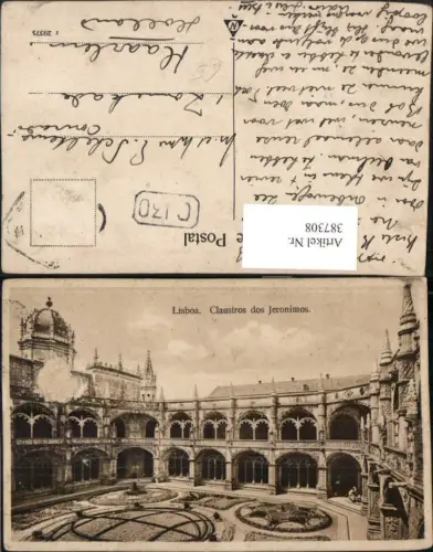 387308,Portugal Lisboa Lissabon Claustros dos Jeronimos Kloster Hof Arkaden