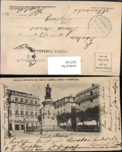 387310,Portugal Lisboa Lissabon Praca e Estatua de Luiz de Camoes Statue Denkmal