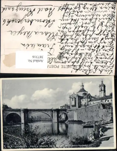 387316,Portugal Amarante Ponte e Mosteiro de S. Goncalo Brücke Kloster