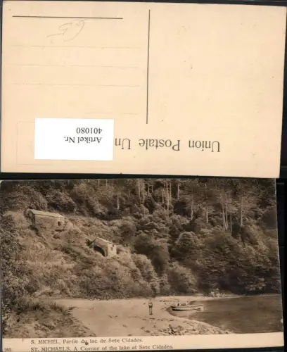 401080,Portugal St. Michaels Corner of the lake at Sete Cidades Partie