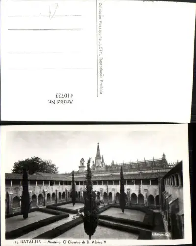 410723,Portugal Batalha Mosteiro O Claustro de D. Afonso V Kloster Arkaden