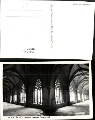 410727,Portugal Batalha Mosteiro Nave do Claustro Real Kloster Arkaden