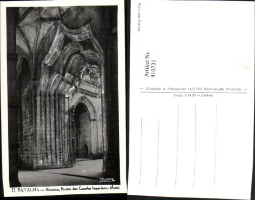 410731,Portugal Batalha Mosteiro Portico das Capelas Imperfeitas Kloster Innenansicht