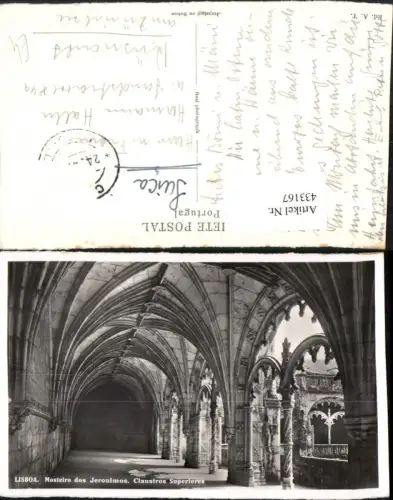 433167,Portugal Lisboa Lissabon Mosteiro dos Jeronimos Claustros Superlores Kloster