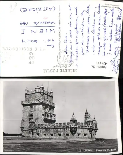 433171,Portugal Lisboa Lissabon Torre de Belem Bauwerk