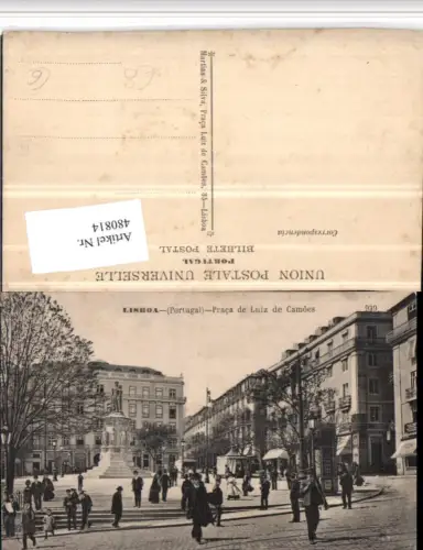 480814,Portugal Lisboa Lissabon Praca de Luiz de Camoes Platz Denkmal