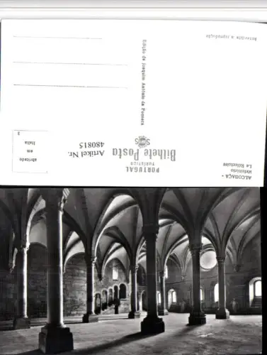 480815,Portugal Alcobaca Refeitorio Refettorio Kloster Säulen