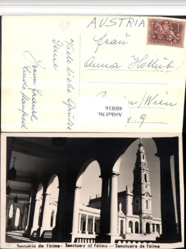 480816,Portugal Santuario de Fatima Kloster Arkaden Kirche