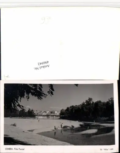 496942,Portugal Coimbra Vista Parcial Teilansicht Fluss Brücke