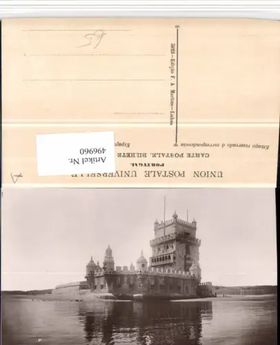 496960,Portugal Lisboa Lissabon Torre de Belem Gebäude