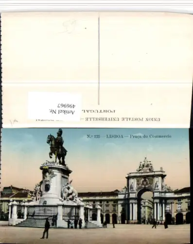 496967,Portugal Lisboa Lissabon Praca do Commercio Platz Denkmal