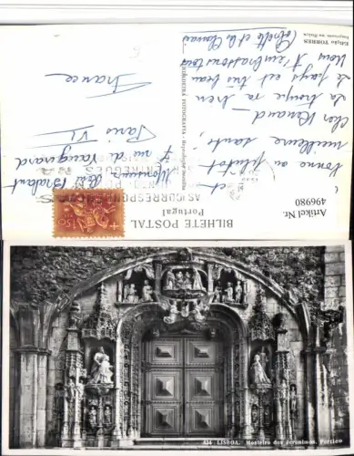 496980,Portugal Lisboa Lissabon Mosteiro dos Jeronimos Portico Portal