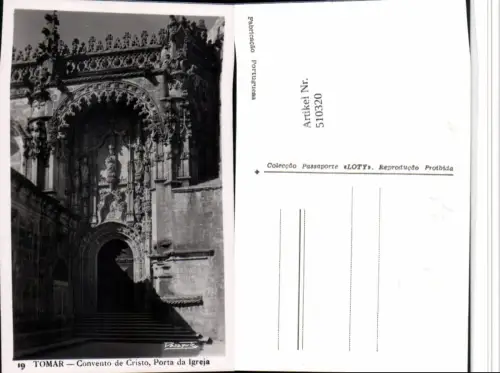 510320,Portugal Tomar Convento de Cristo Porta da Igreja Kirche Portal