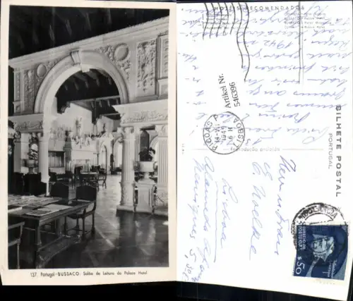 546396,Portugal Bussaco Salao de Leitura do Palace Hotel