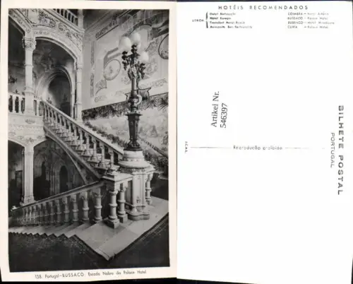 546397,Portugal Bussaco Palace Hotel Stiege