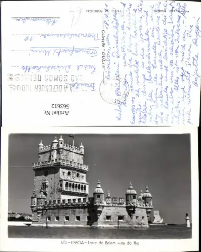 563612,Lissabon Lisaboa Torre de Belem vista do Rio