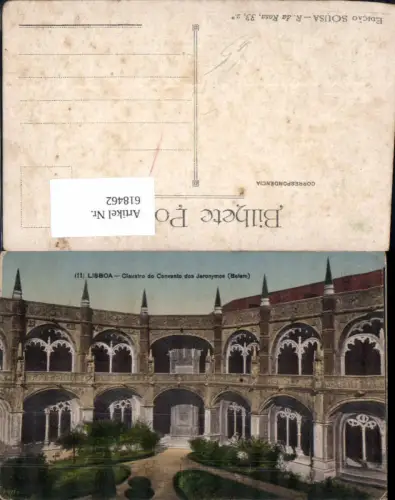 618462,Lisboa Lissabon Claustro do Convento dos Jeronymos Belem Kloster Portugal
