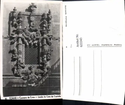 622243,Tomar Convento de Cristo Janela da Casa do Capitule Portugal