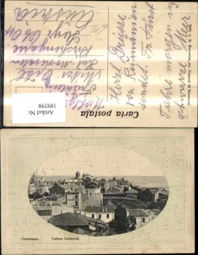 189298,Rumänien Constanta Vedere Generala Präge Passepartout