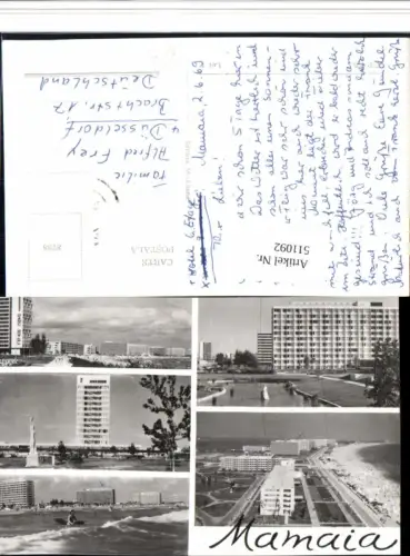 511092,Romania Constanta Mamaia Hotels Strand Mehrbildkarte