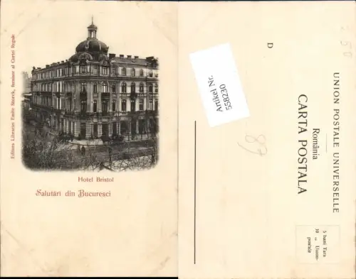 558230,Romania Bukarest Bucuresci Hotel Bristol