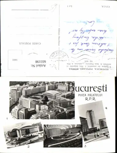 603198,Mehrbild Ak Bucuresti Bukarest Piata Palatului Romania