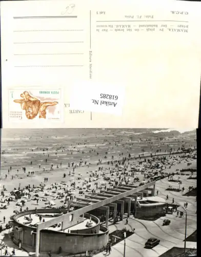 618285,Foto Ak Mamaia Pe plaja Badestrand Strand Constanta Konstanza Romania