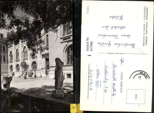 657086,Konstanza Republica Populara Romina Constanta Muzeul de arheologie
