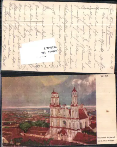 713647 Künstler AK A. Paul Weber Wilna