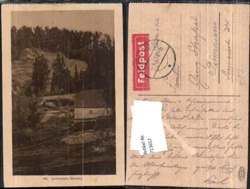 713657 Livland Livländische Schweiz feldpost