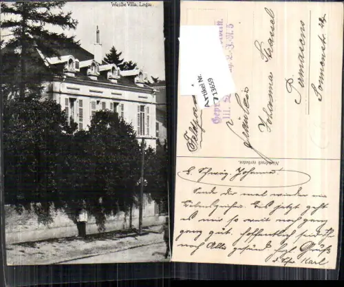 713659 Weiße Villa Laganij ? Feldpost Pirmasens