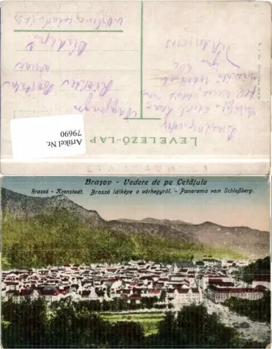 79690,Brasov Totale vom Schlossberg Kronstadt Brasso