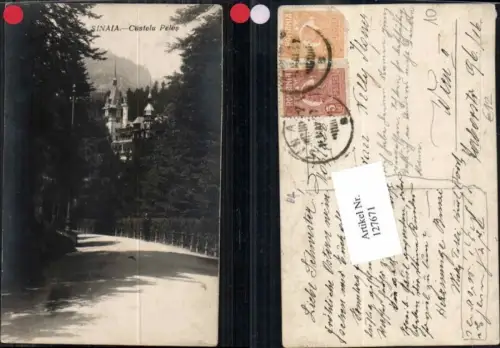 127671,Sinaia Castelu peles Fotokarte