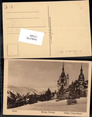 127685,Sinaia Schloss Pelesch Peles Jarna
