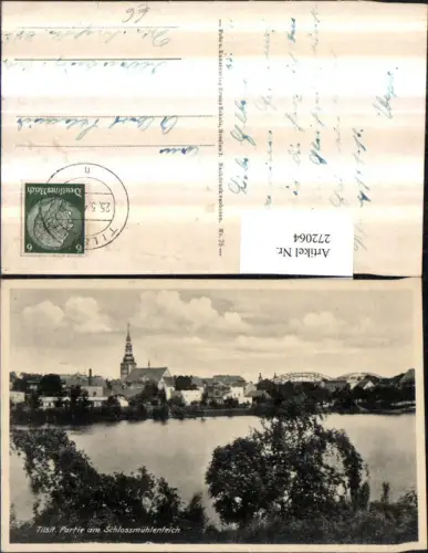 272064,Russland Tilsit Sowetsk Totale Partie am Schossmühlenteich
