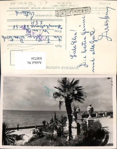 636724,Foto Ak Krim Promenade m. Palmen Russia