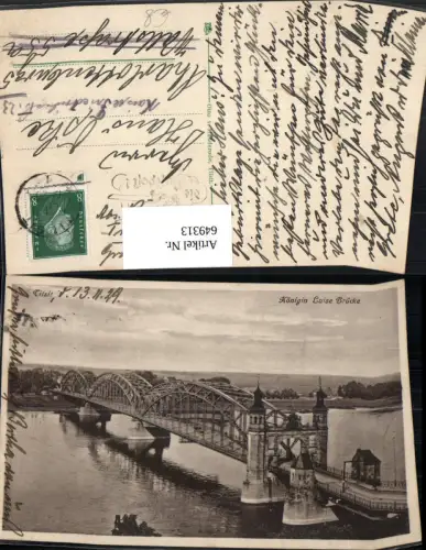 649313,Tilsit Königin Luise Brücke Russia