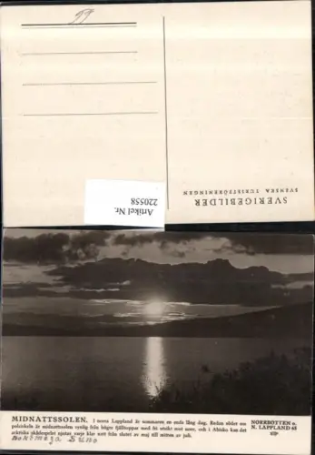 220558,Midnattssolen Norrbotten o. N. Lappland 65